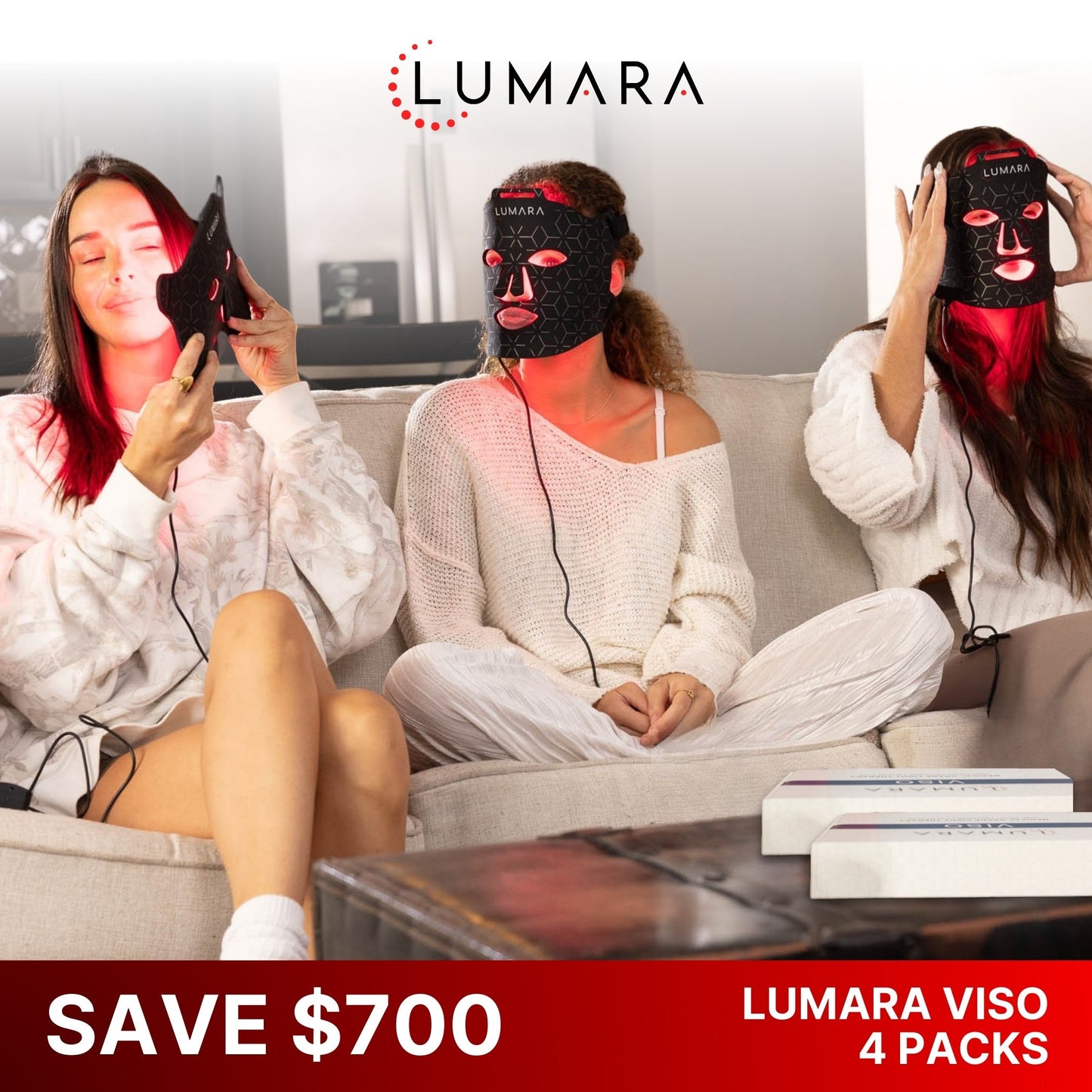 VISO Red Light Therapy Mask — 470 MICRO-LEDs, FDA Cleared