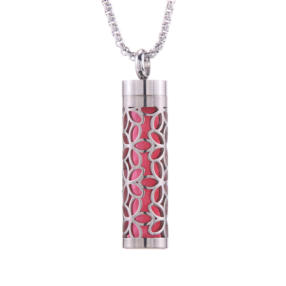 Aromatherapy Pendant Necklace — open locket detail