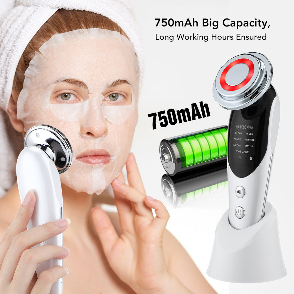 7-in-1 Facial Massager — LED light therapy modes