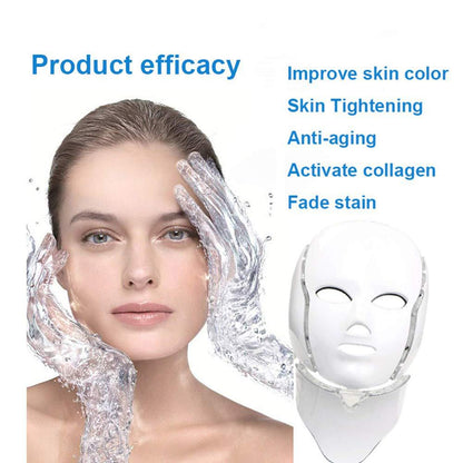 LED Photon Mask product efficacy results - improve skin color, skin tightening, anti-aging, activate collagen, fade stain before and after