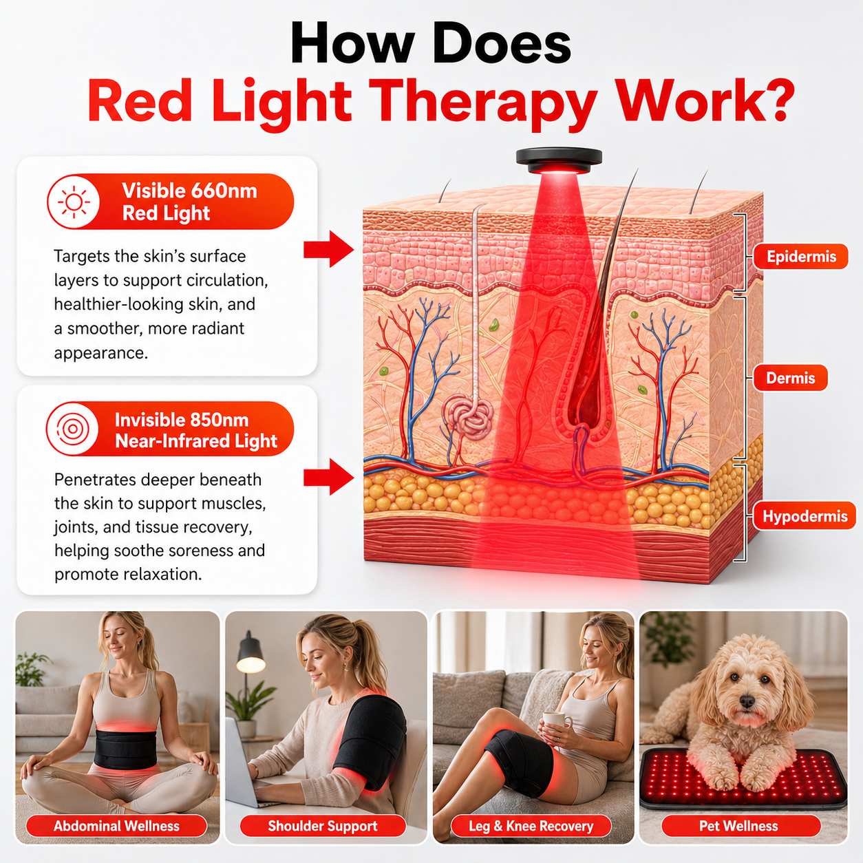 Red Light & Near Infrared Universal Wrap