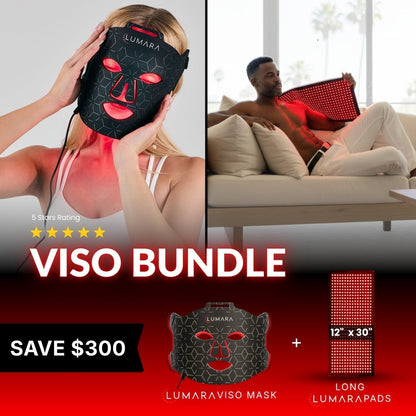 VISO Red Light Therapy Mask — 470 MICRO-LEDs, FDA Cleared