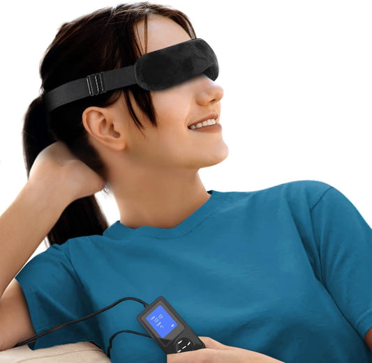 Electric Heated Eye Mask — Warm Compress with Adjustable Heat Settings